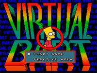 une photo d'Ã©cran de Virtual Bart sur Sega Megadrive